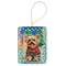 Edge Collections - 2.80" X 0.15" - Multicolor - Festive Yorkshire Terrier (Yorkie) Christmas Ornament - 1 Piece